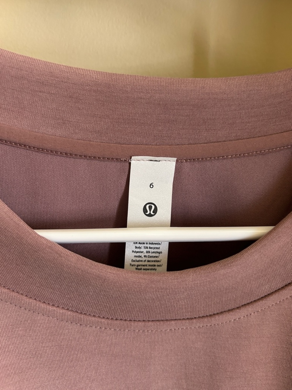 lululemon athletica Cropped Crewneck Sweatshirt in Dusty Mauve - Picture 4 of 4